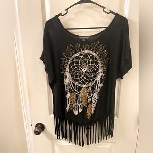 Living Doll Fringed Tee